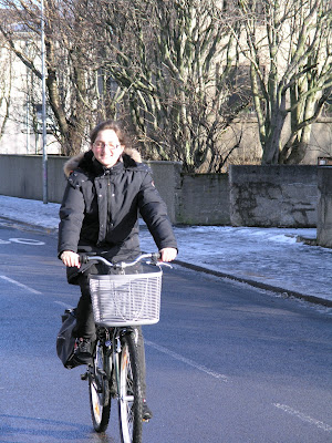 cyclist bike bicycle cycle chic Iceland Icelandic Reykjavik