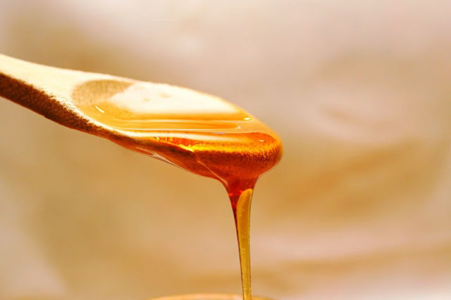 spoon in honey