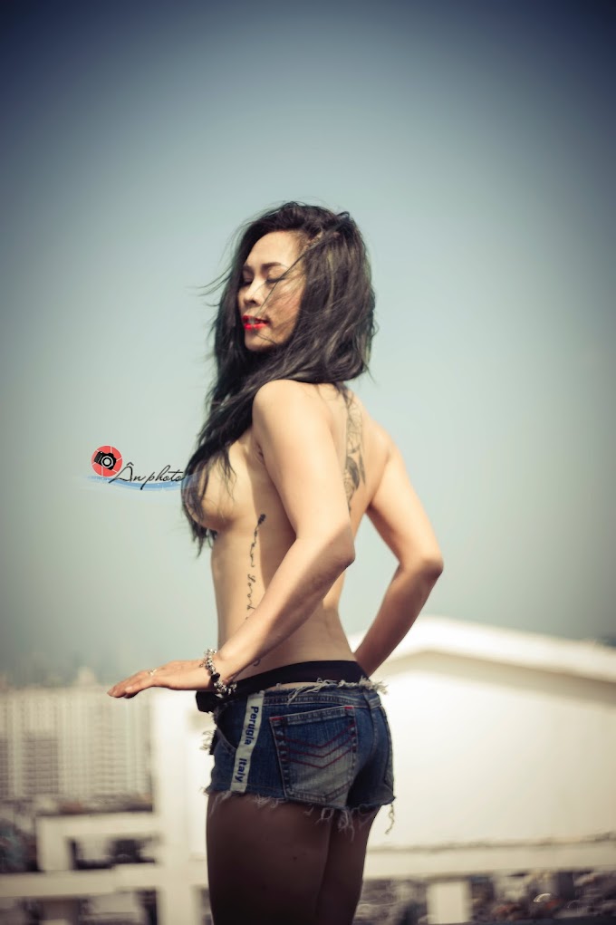 Hot Vietnamese MILF Ruby Nguyen Nude on Rooftop