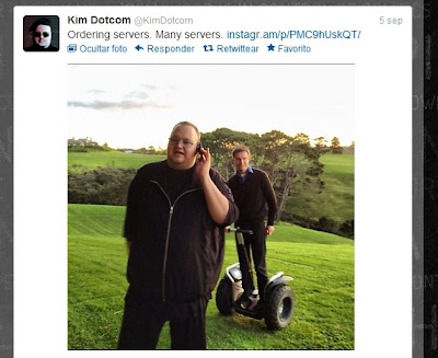 Kim Dotcom en twitter