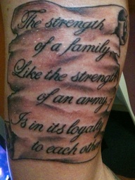 Family Loyalty Tattoo Quotes