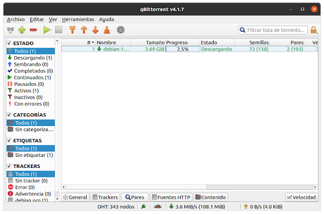 Los mejores clientes de torrent para Linux en 2021 - qBittorrent