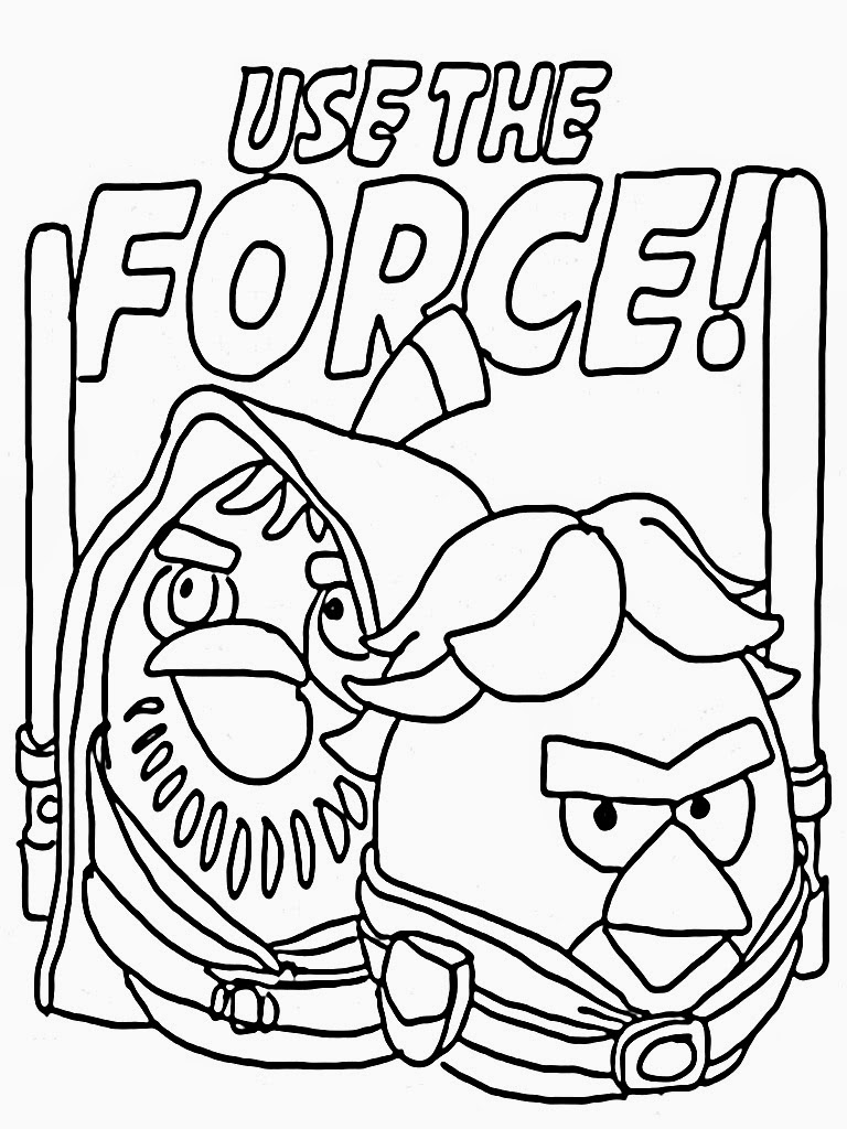 Free Printable Angry Birds Star Wars Coloring Pages