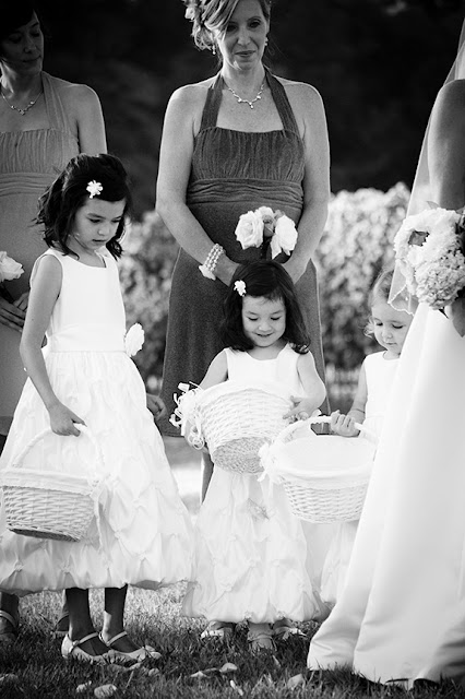 Flower Girls During Wedding Ceremony Doukenie| Whysall Photography