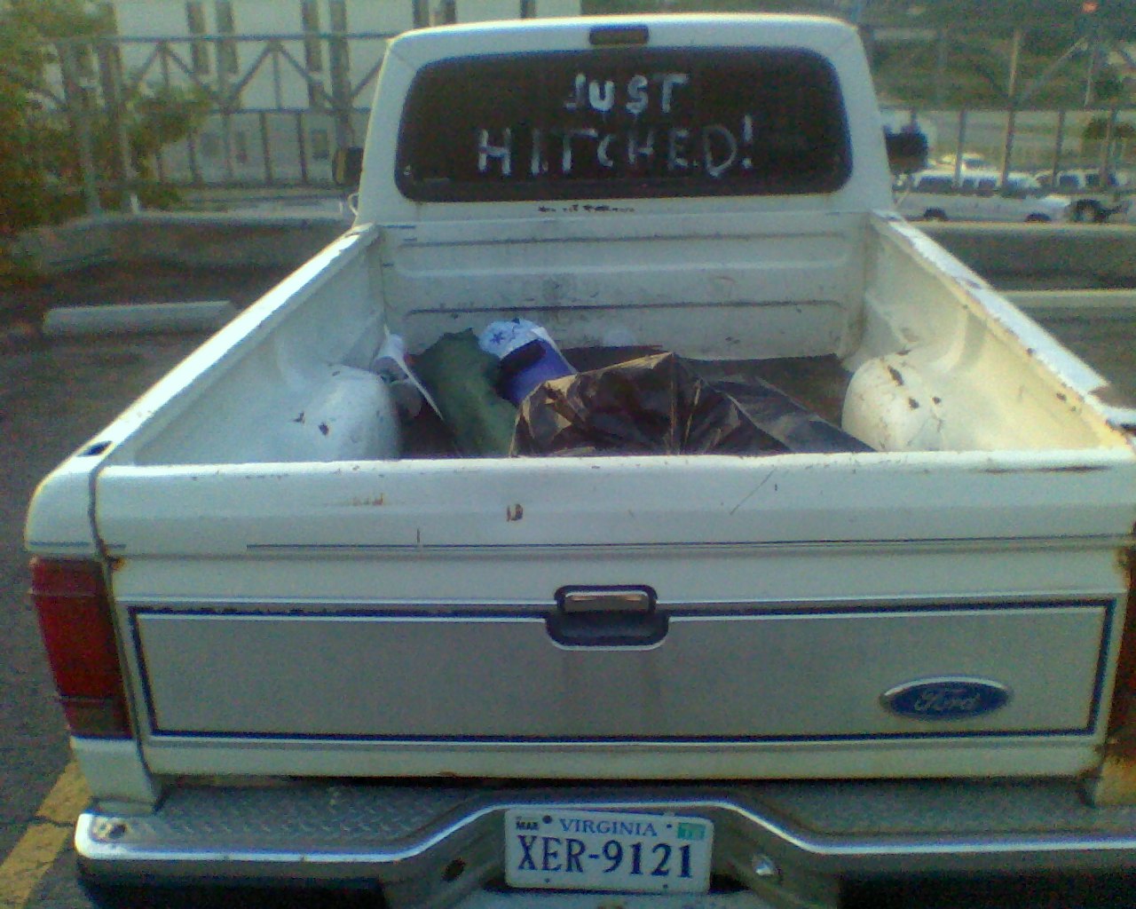 Country-style wedding limo