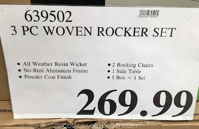 Costco 639502 - Deal for the 3 Piece Woven Rocker Set at Costco
