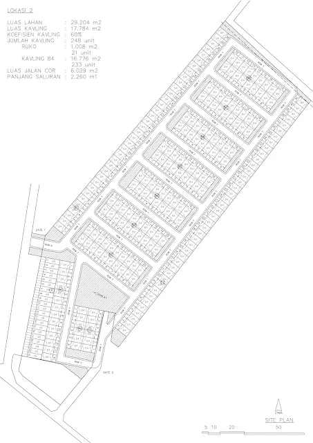 Site Plan proyek perumahan