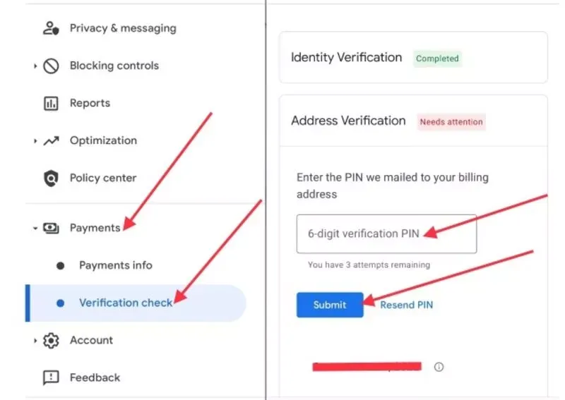 How to Verify Payment Address (Personal Identification Number - PIN) in Google Adsense Account