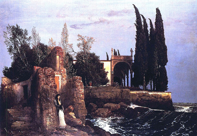 Arnold Bocklin painting 1800s