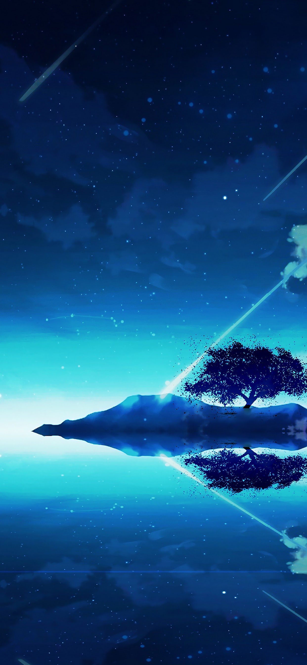 Anime Scenery Night Sky Clouds Horizon 4k Wallpaper 127