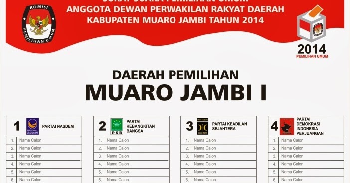 Contoh Kartu Nama Caleg Partai Gerindra - Contoh Three