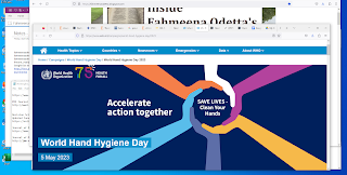 Screenshot showing World Hand Hygiene Day as May 5, 2023