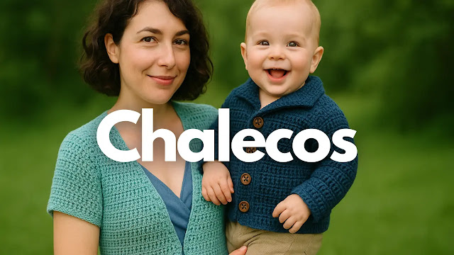 16 Chalecos y chaquetas azules a crochet paso a paso 💙