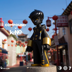 Compound Exclusive Dragon King Black & Gold Edition 20” Vinyl Figure by kaNO x ToyQube