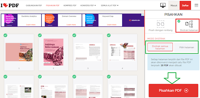 Cara Split PDF Online Menjadi Beberapa Halaman Dengan Mudah di Android / PC