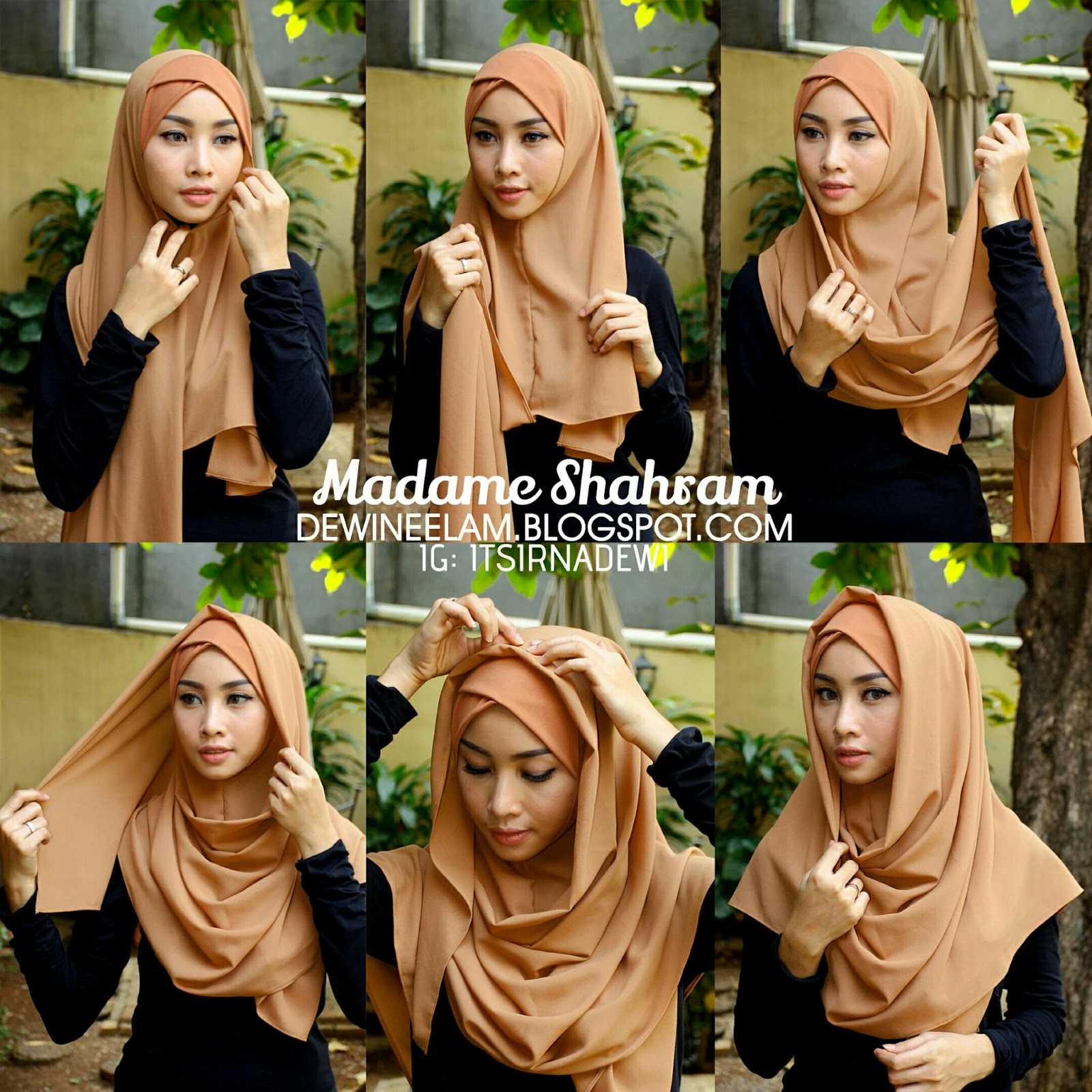 83 Ide Tutorial Hijab Pashmina Bahan Satin Paling Update Tutorial