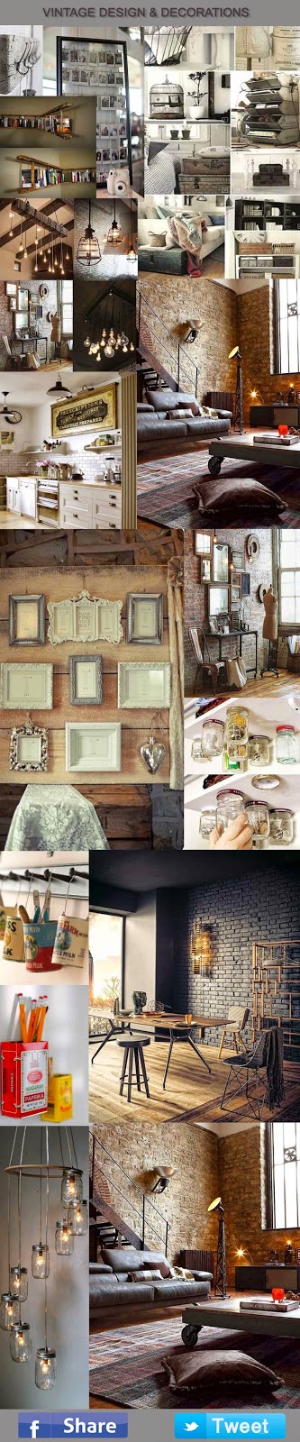 Vintage Decorations and interior design