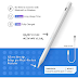 OPI025 - Tilt Sensitivity Active Stylus - Palm Rejection Stylus Potlood - iOS Digitale styluspen - incl. Extr Tip - voor Apple iPad (2018-2021) 6/7/8/9e generatie/ipad Pro 11 (1e/2e)/ Pro 12.9 (3e/4e)/Air 3&4/Mini 5&6 - Wit