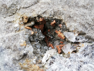 Geoda de calcita, Cantera El Peñascal, Bilbao, Bizkaia, Euskadi