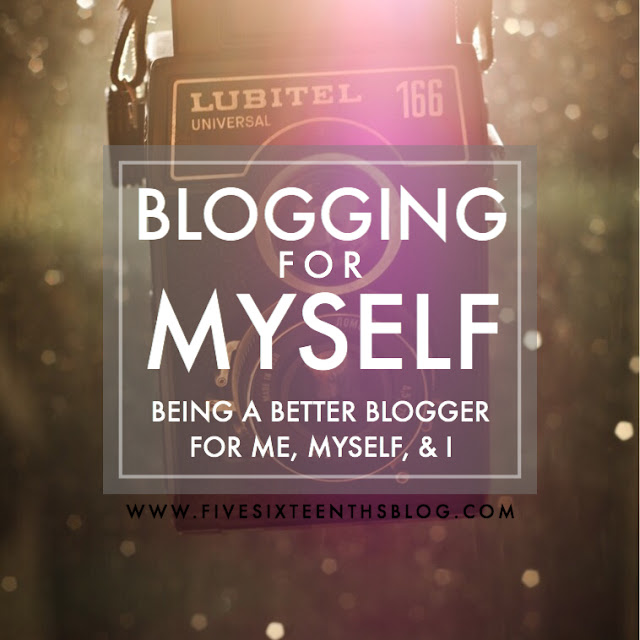 blogging for me myself and I