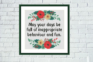 May your days Birthday cross stitch pattern - Tango Stitch