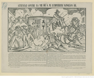 attentat du 14 janvier 1858 gravure