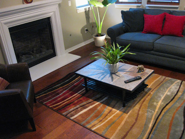 Shoe racks into stone coffee table