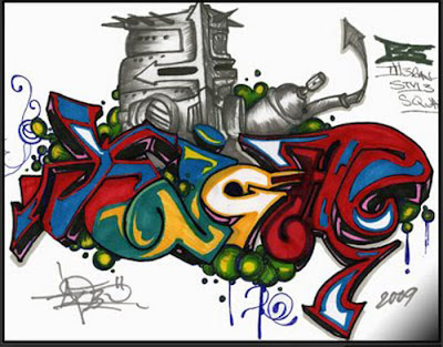 graffiti letters 3d. Amazing Full Color Graffiti Letters 3D