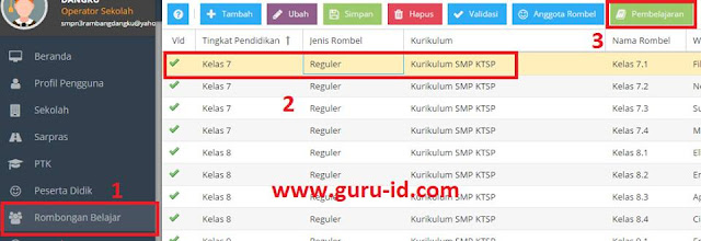 gambar cara mengisi pembelajaran Kepsek SMP