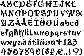 Graffiti Alphabet A-Z Sketches Design Symbolic