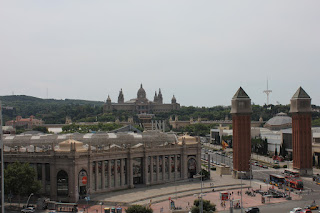 Vista para Montjuic em Barcelona Espanha