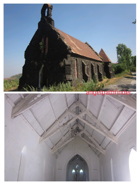An old ruined church from the British colonial days, Purandar fort