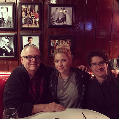 Ashley Benson (Hanna) and PLL director Norman Buckley dinner after filming 7x05 