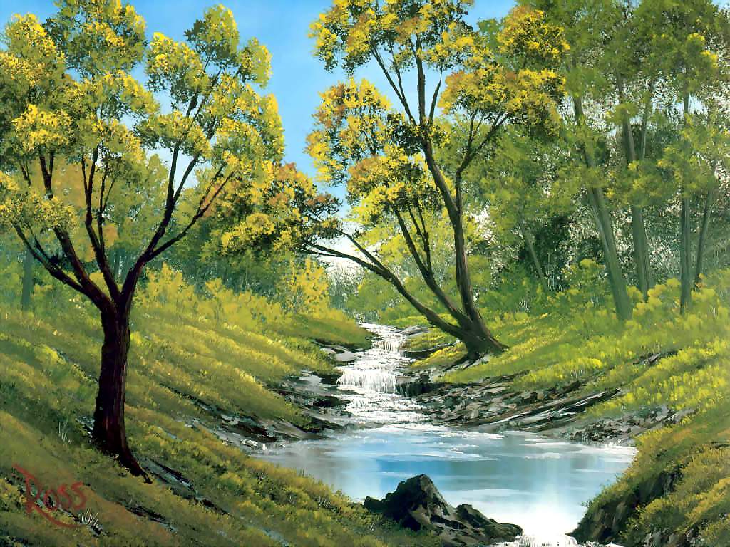 Lukisan Sungai Di Hutan Cikimmcom
