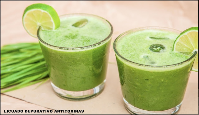 Licuado de alfalfa antitoxinas