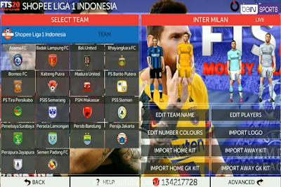 Download Game Android FTS 20 Shopee Liga 1 2019/2020