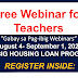 Free Webinar for Teachers