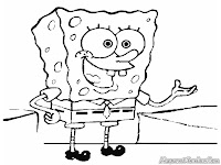 Download Lembar Mewarnai Sponge Bob Square Pants Mewarnai Gambar Kartun Spongebob
