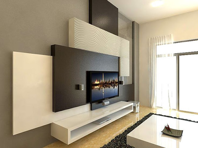 25 Model  Desain Rak  TV  Minimalis 