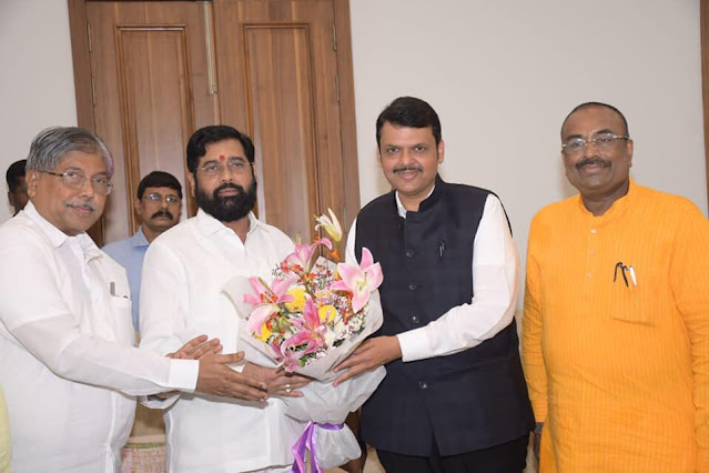 ഏക്നാഥ് ഷിന്ദേ മഹാരാഷ്ട്ര മുഖ്യമന്ത്രിയായി ഇന്ന് സത്യപ്രതിജ്ഞ ചെയ്യും, ഫഡ്‌നാവിസ് ഇല്ല | Eknath Shinde will be sworn in as Maharashtra Chief Minister today and Fadnavis will not be in the cabinet