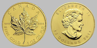 Canada maple Gold coin