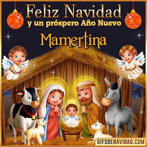 Feliz Navidad y próspero Año Nuevo Mamertina