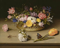 Painting of different flowers by Ambrosius Bosschaert