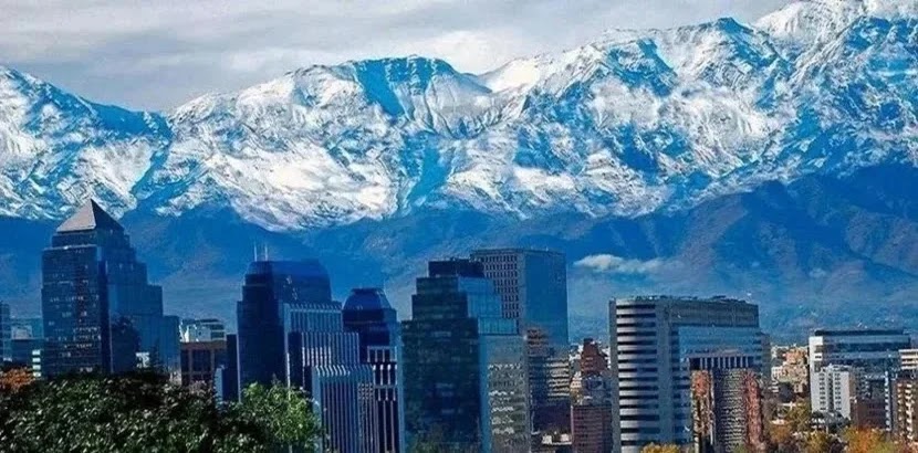 Tourist attractions in Santiago, Chile.