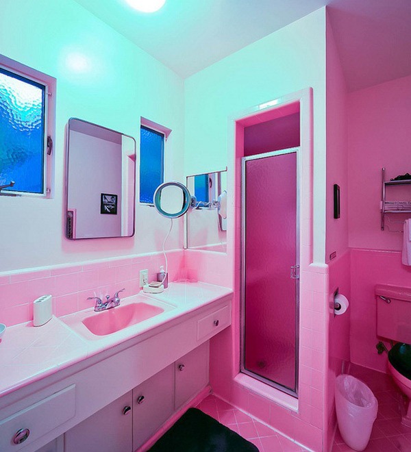 Desain Kamar Mandi Pink Cantik Rancangan Desain Rumah 