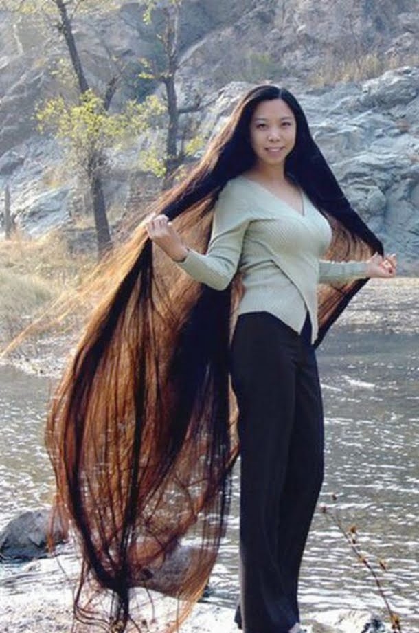 OmegaArt Wanita Wanita Cantik Alami Dengan Rambut  Terurai  