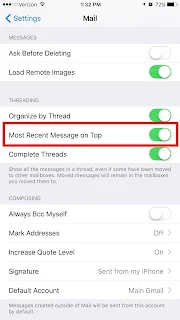 Fix Mail's iOS 10