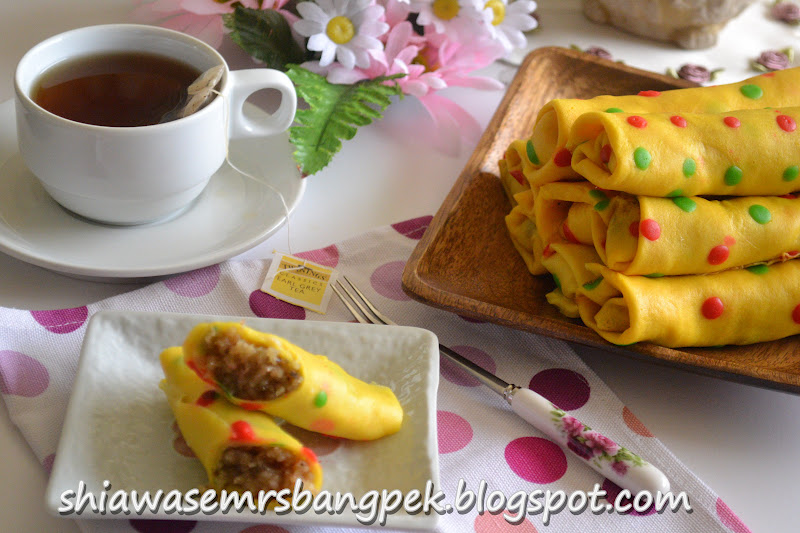 :: ShiawaseMrsBangpek::: Kuih Ketayap Polkadot Warna Warni