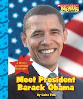 bookcover of MEET PRESIDENT BARACK OBAMA (Scholastic News Nonfiction Readers) by Laine Falk