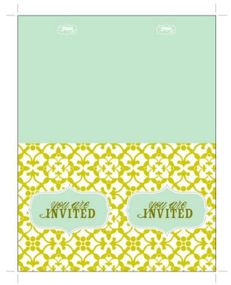 wedding invitation free templates brown and orange